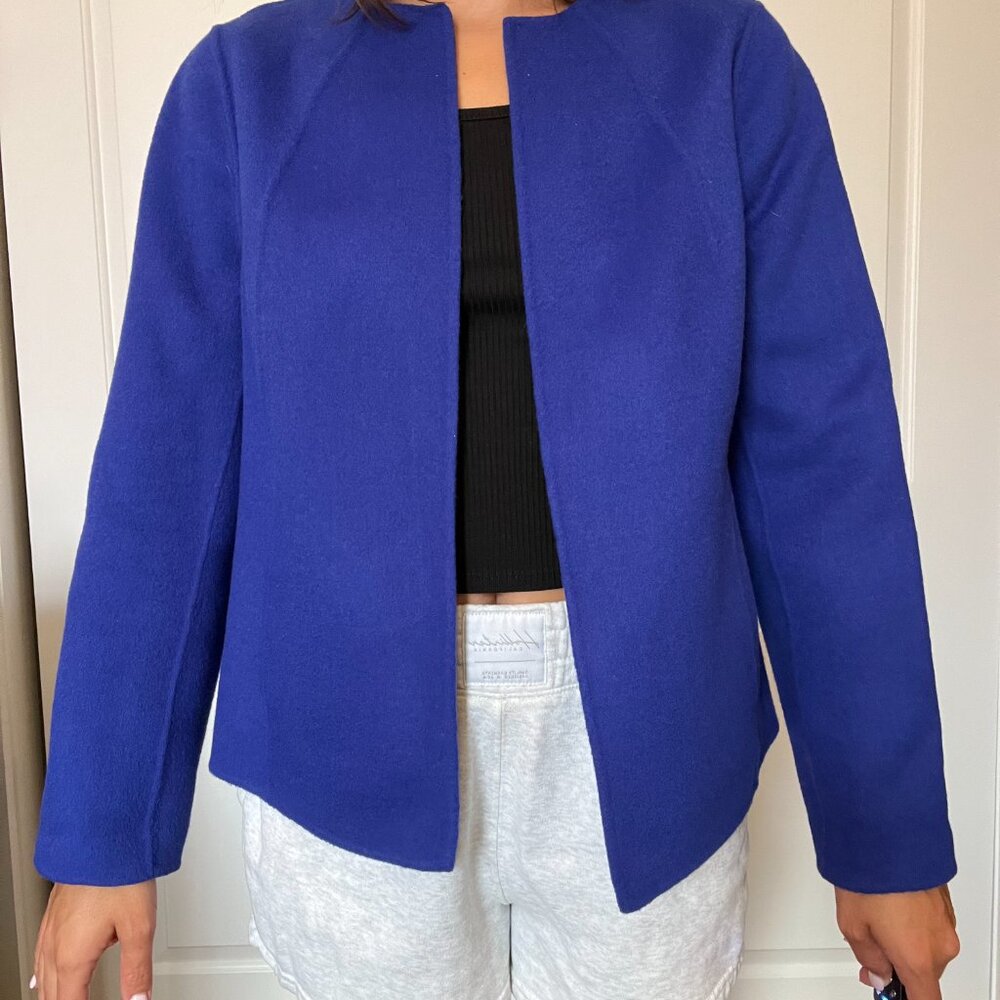 Cobalt Blue Wool Blazer